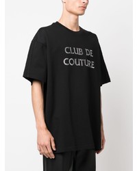T-shirt girocollo decorata nera di Anonymous