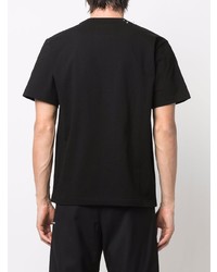 T-shirt girocollo decorata nera di Sacai