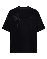 T-shirt girocollo decorata nera di Unknown UK