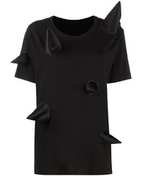 T-shirt girocollo decorata nera di Viktor & Rolf