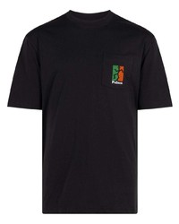 T-shirt girocollo di pizzo stampata nera di Palace