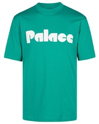 T-shirt girocollo di pizzo verde di Palace