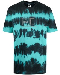 T-shirt girocollo effetto tie-dye acqua di Diesel