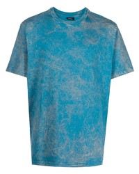 T-shirt girocollo effetto tie-dye acqua di Diesel