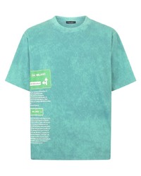 T-shirt girocollo effetto tie-dye acqua di Dolce & Gabbana