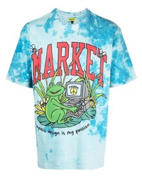 T-shirt girocollo effetto tie-dye acqua di MARKET
