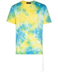 T-shirt girocollo effetto tie-dye acqua di Mastermind Japan