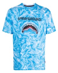 T-shirt girocollo effetto tie-dye acqua di Sprayground