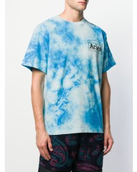 T-shirt girocollo effetto tie-dye acqua di Aries