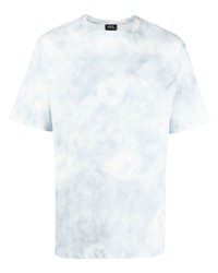 T-shirt girocollo effetto tie-dye azzurra di A.P.C.