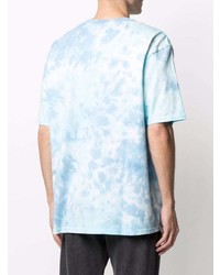 T-shirt girocollo effetto tie-dye azzurra di Levi's