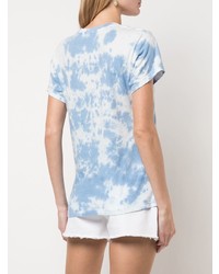 T-shirt girocollo effetto tie-dye azzurra di Reformation