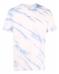 T-shirt girocollo effetto tie-dye azzurra di Sandro