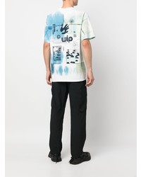 T-shirt girocollo effetto tie-dye azzurra di Carhartt WIP