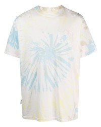 T-shirt girocollo effetto tie-dye bianca di Family First