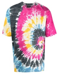 T-shirt girocollo effetto tie-dye bianca di Mauna Kea