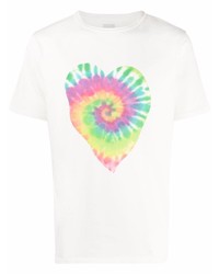 T-shirt girocollo effetto tie-dye bianca di Paul Smith