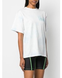 T-shirt girocollo effetto tie-dye bianca di ARIES