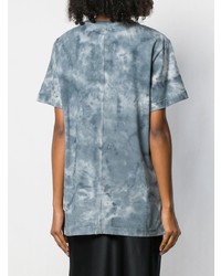 T-shirt girocollo effetto tie-dye blu di Eckhaus Latta