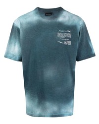 T-shirt girocollo effetto tie-dye foglia di tè di Mauna Kea
