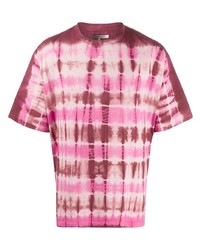 T-shirt girocollo effetto tie-dye fucsia di Isabel Marant