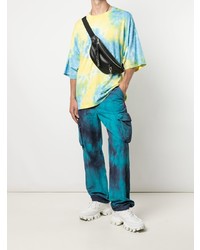 T-shirt girocollo effetto tie-dye gialla di Mastermind World