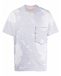 T-shirt girocollo effetto tie-dye grigia di Corelate
