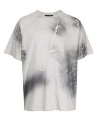 T-shirt girocollo effetto tie-dye grigia di Heliot Emil