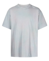 T-shirt girocollo effetto tie-dye grigia di John Elliott
