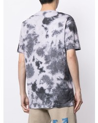 T-shirt girocollo effetto tie-dye grigia di Off Duty