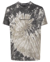 T-shirt girocollo effetto tie-dye grigia di OSKLEN