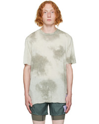 T-shirt girocollo effetto tie-dye grigia di Satisfy