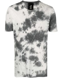T-shirt girocollo effetto tie-dye grigia di Thom Krom
