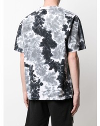 T-shirt girocollo effetto tie-dye grigia di Nike