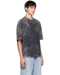 T-shirt girocollo effetto tie-dye grigio scuro di Études