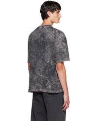 T-shirt girocollo effetto tie-dye grigio scuro di Études