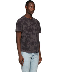 T-shirt girocollo effetto tie-dye grigio scuro di rag & bone
