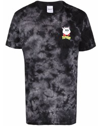 T-shirt girocollo effetto tie-dye grigio scuro di RIPNDIP