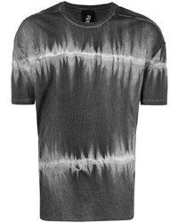 T-shirt girocollo effetto tie-dye grigio scuro di Thom Krom