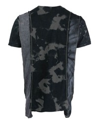 T-shirt girocollo effetto tie-dye grigio scuro di Needles