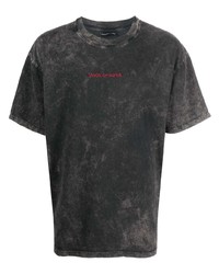 T-shirt girocollo effetto tie-dye grigio scuro di Vision Of Super