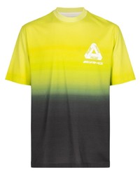 T-shirt girocollo effetto tie-dye lime di Palace
