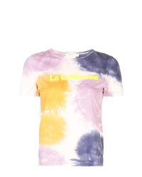 T-shirt girocollo effetto tie-dye multicolore di A.L.C.