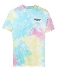 T-shirt girocollo effetto tie-dye multicolore di Chinatown Market