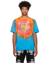 T-shirt girocollo effetto tie-dye multicolore di Come Back as a Flower