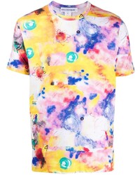 T-shirt girocollo effetto tie-dye multicolore di Comme Des Garcons SHIRT