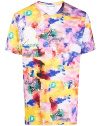 T-shirt girocollo effetto tie-dye multicolore di Comme Des Garcons SHIRT