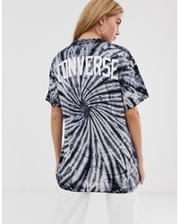 T-shirt girocollo effetto tie-dye multicolore di Converse
