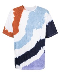 T-shirt girocollo effetto tie-dye multicolore di Coohem
