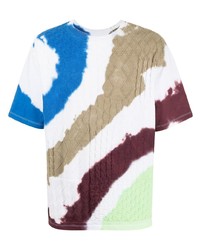 T-shirt girocollo effetto tie-dye multicolore di Coohem